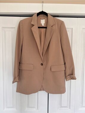 H&M Tailored Single-Button Minimalist Blazer